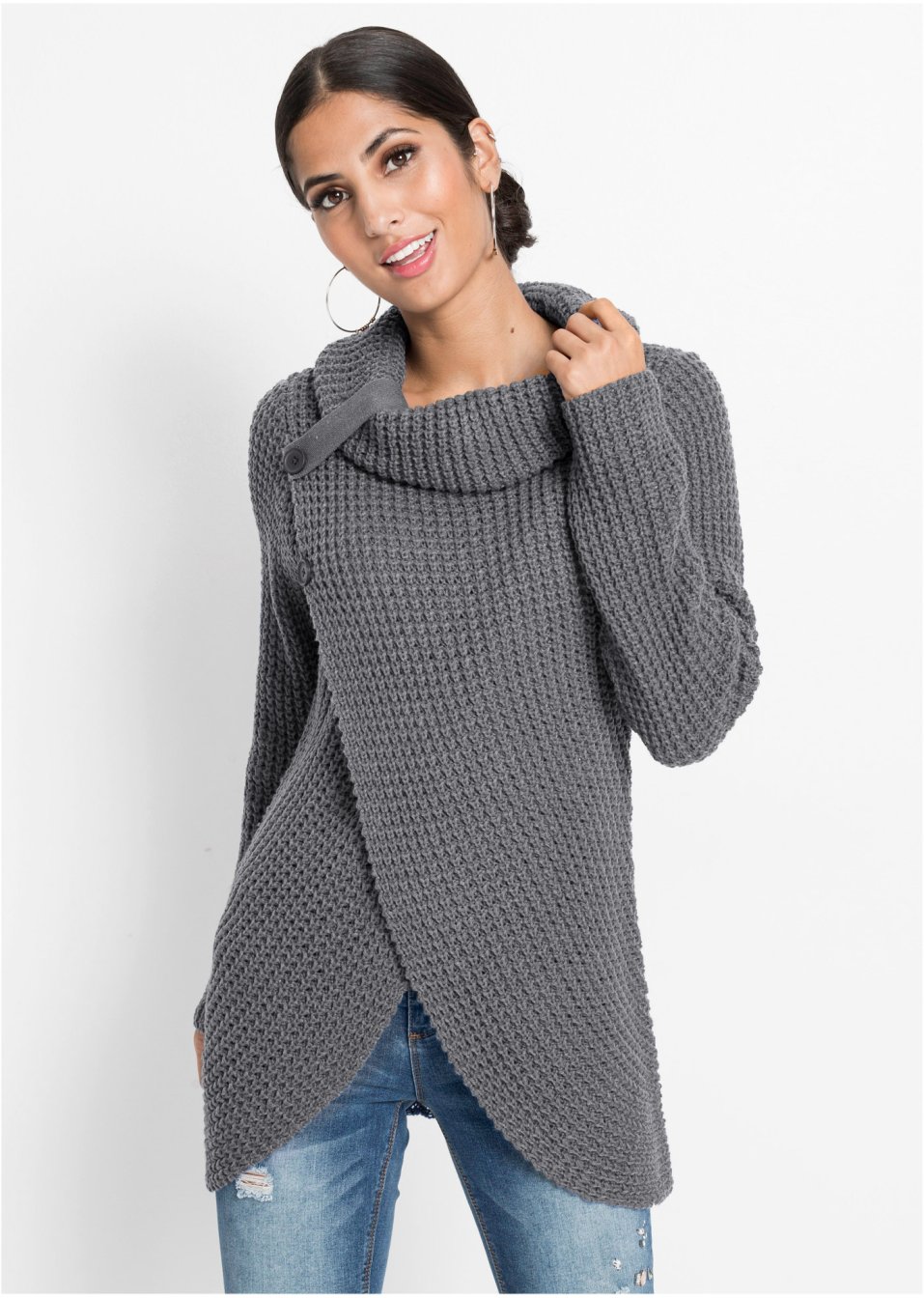 Pull en maille avec boutons