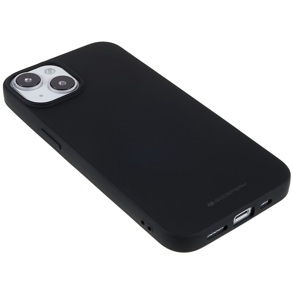 Mercury Goospery - iPhone 14 Gummi Case Hülle - Schwarz (Matt)