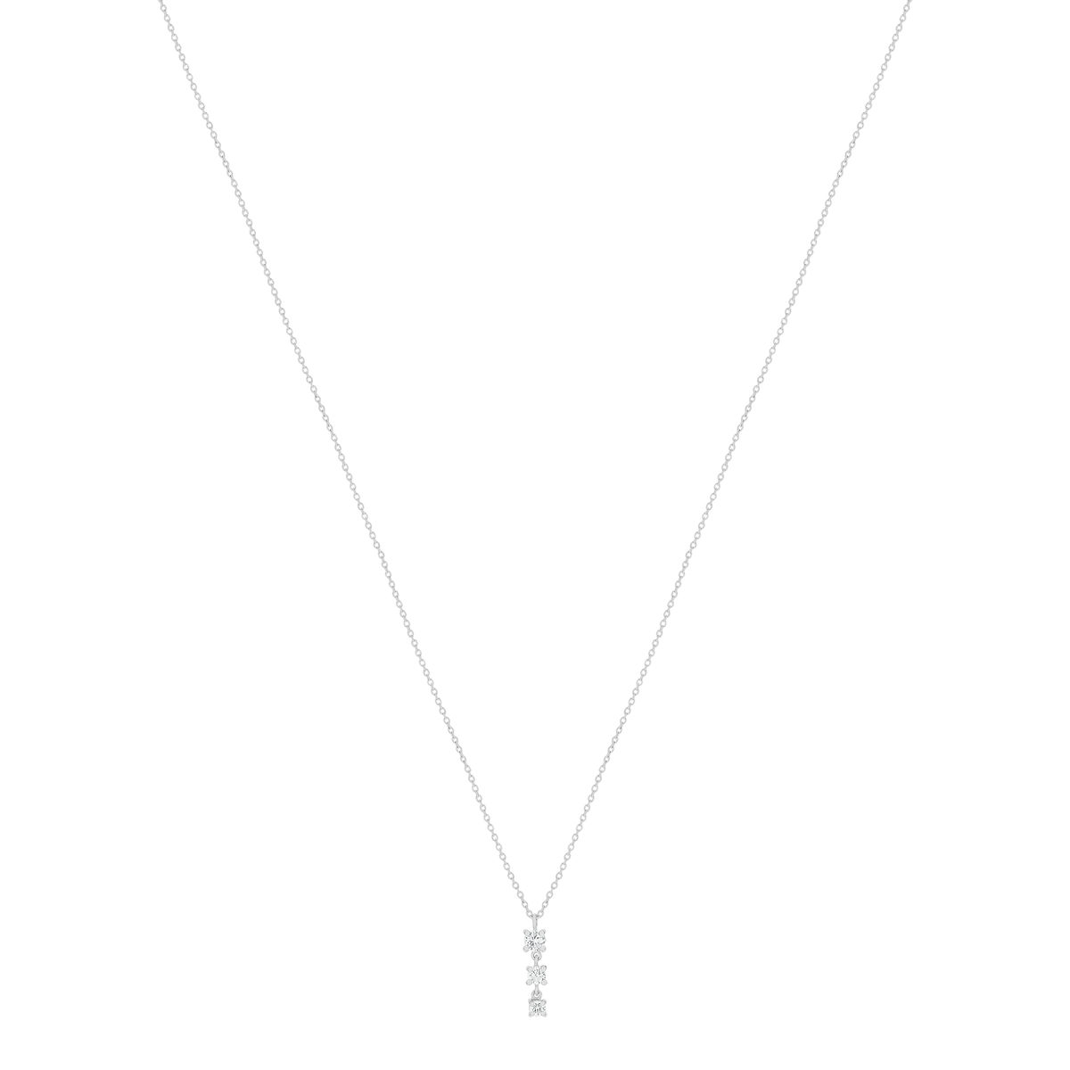 Parure argent 925 collier et bague zirconias