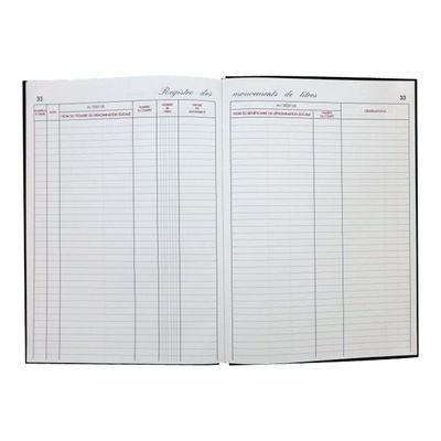 ELVE - Registre des mouvements de titres - A4