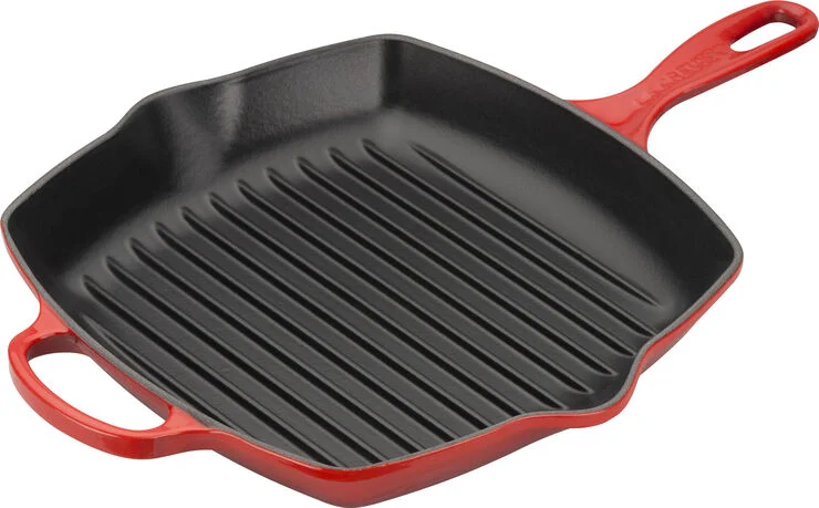 Le Creuset Kvadratisk grillpande 26cm Cerise Cerise