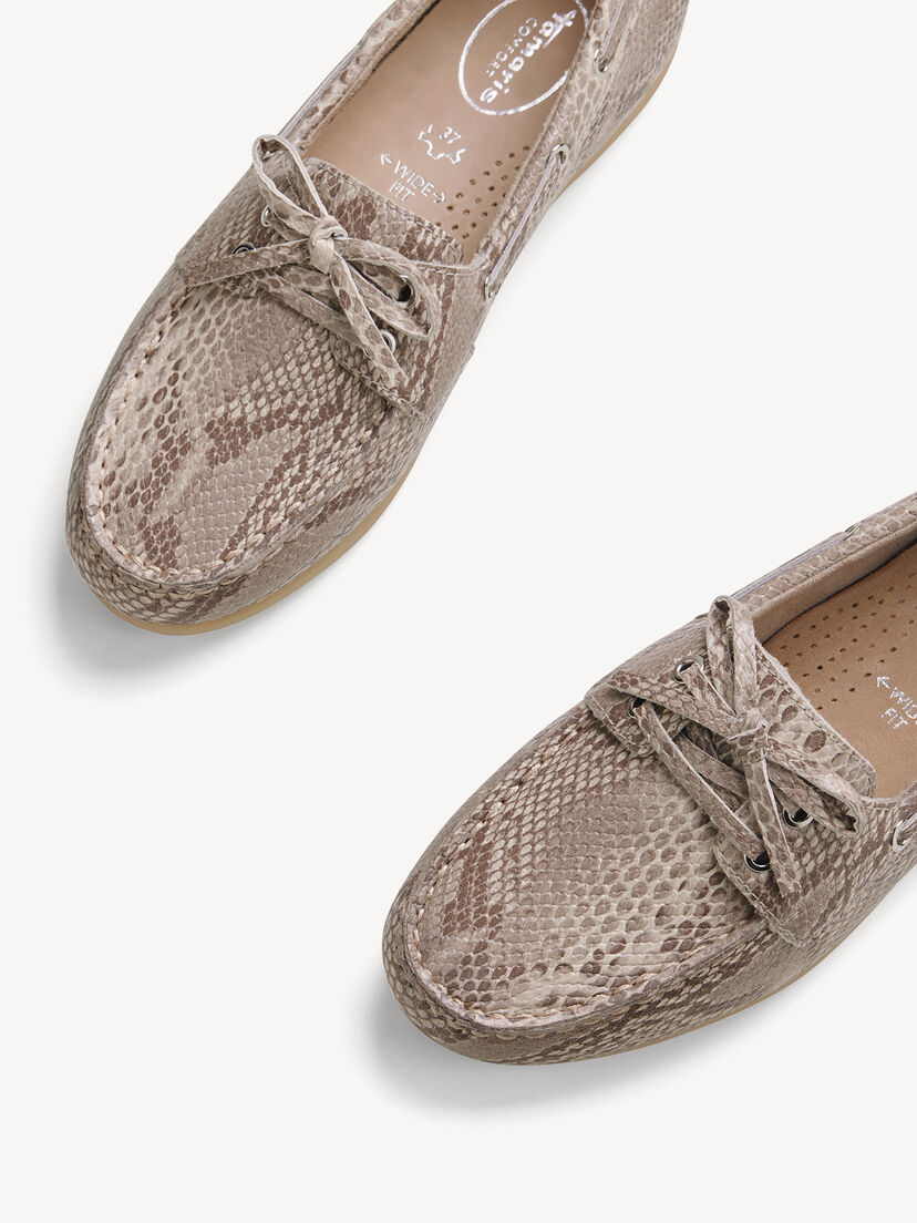 Leren Instappers - beige