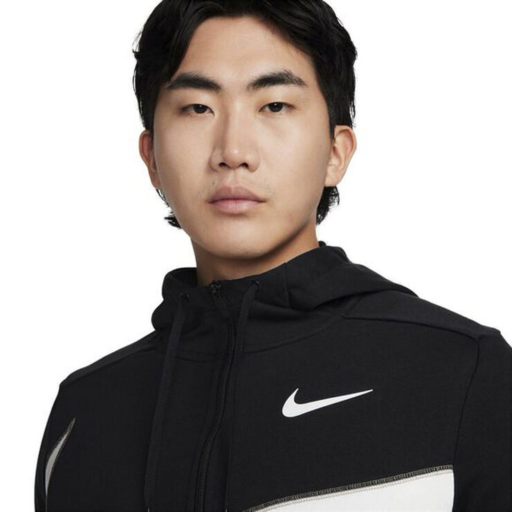 Nike Dri-FIT Fleece Full-Zip Fitness hættetrøje Sort