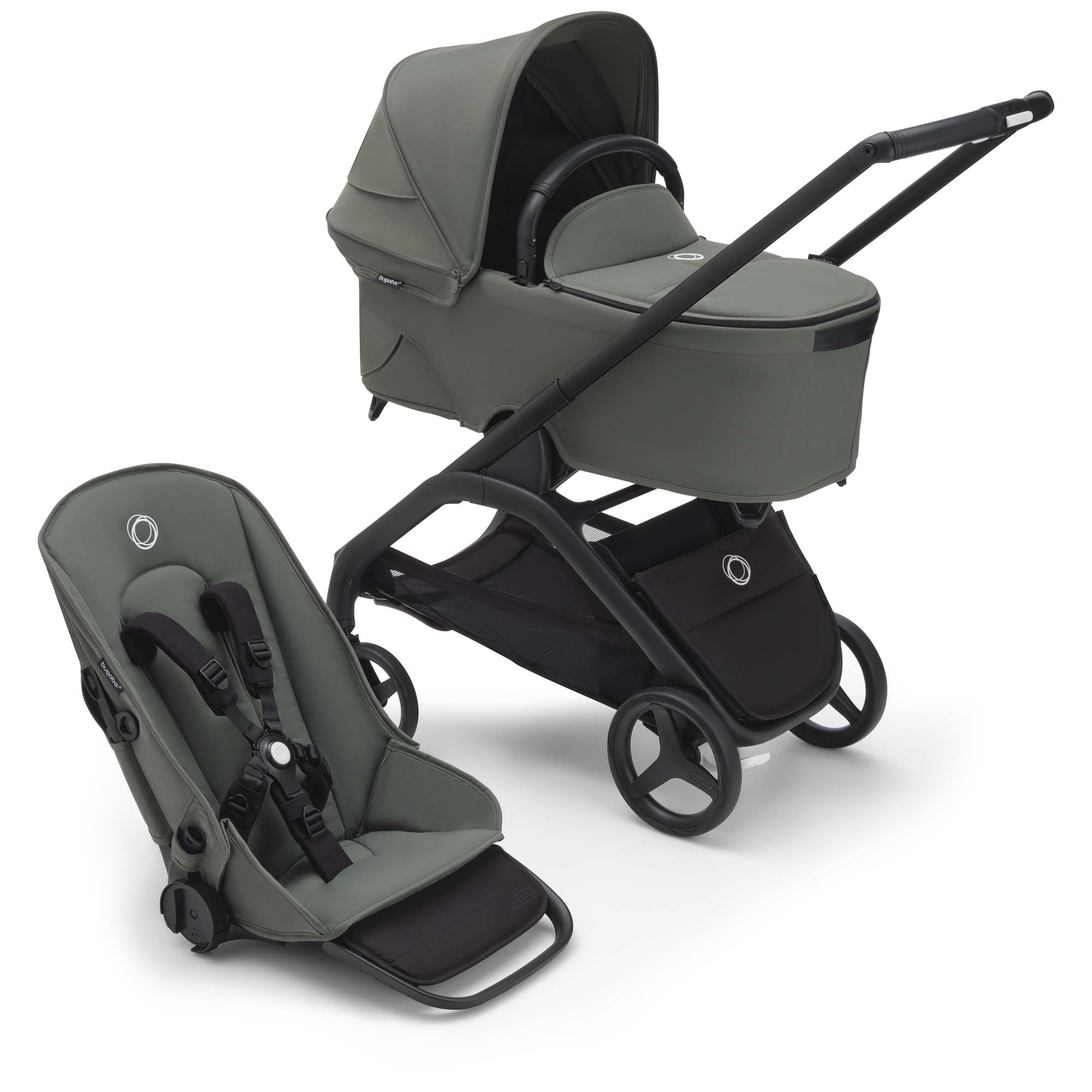 Bugaboo Dragonfly reiswieg Forest Green - reiswiegen - Prénatal