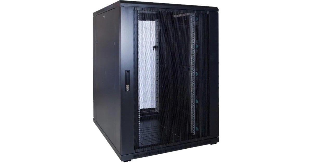 DSI22U serverkast met geperforeerde deur - DS8022PP server rack  (Zwart, 800 x 1000 x 1200mm)