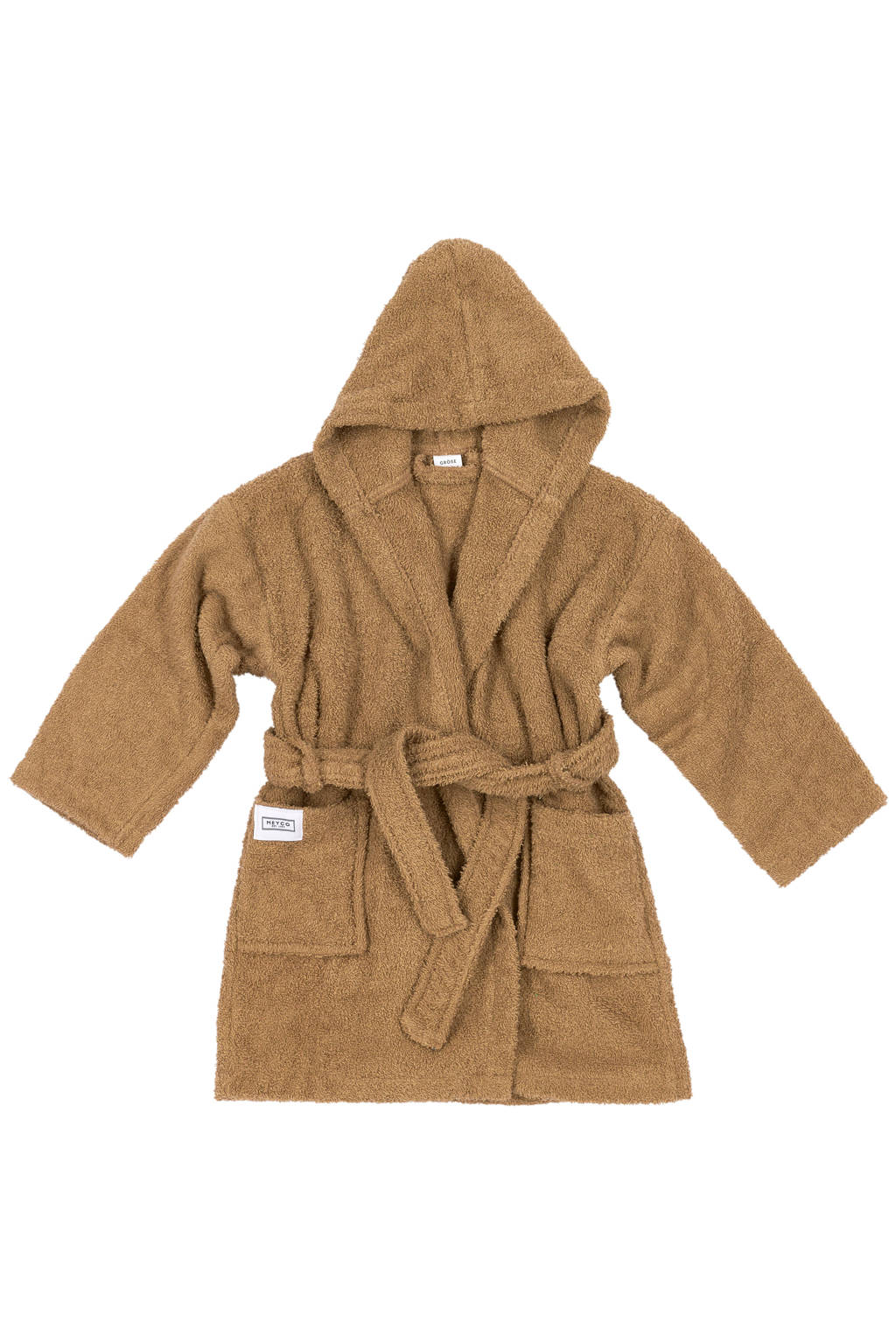 Meyco badstof badjas Basic Toffee
