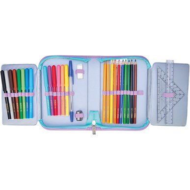 Étui scolaire 'Ocean Lights', 31 pièces