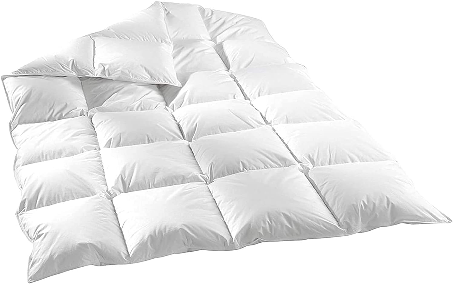 Welt der Träume Versandfrei/Daunen Bettdecke 200x220 cm Ganzjahresdecke Daunen Decke Federn Bettdecke Zudecke Kassetten Steppbett Steppdecke Kissen
