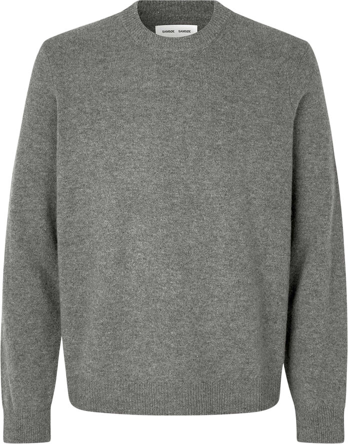 Samsøe Samsøe Isak Knit Sweater 15010 Dark grey mel.