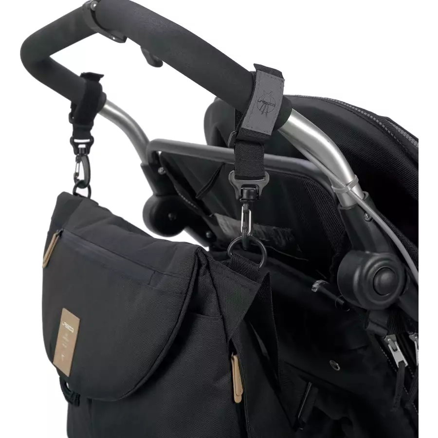 LÄSSIG Wickeltasche Green Label Manu Messenger Bag black