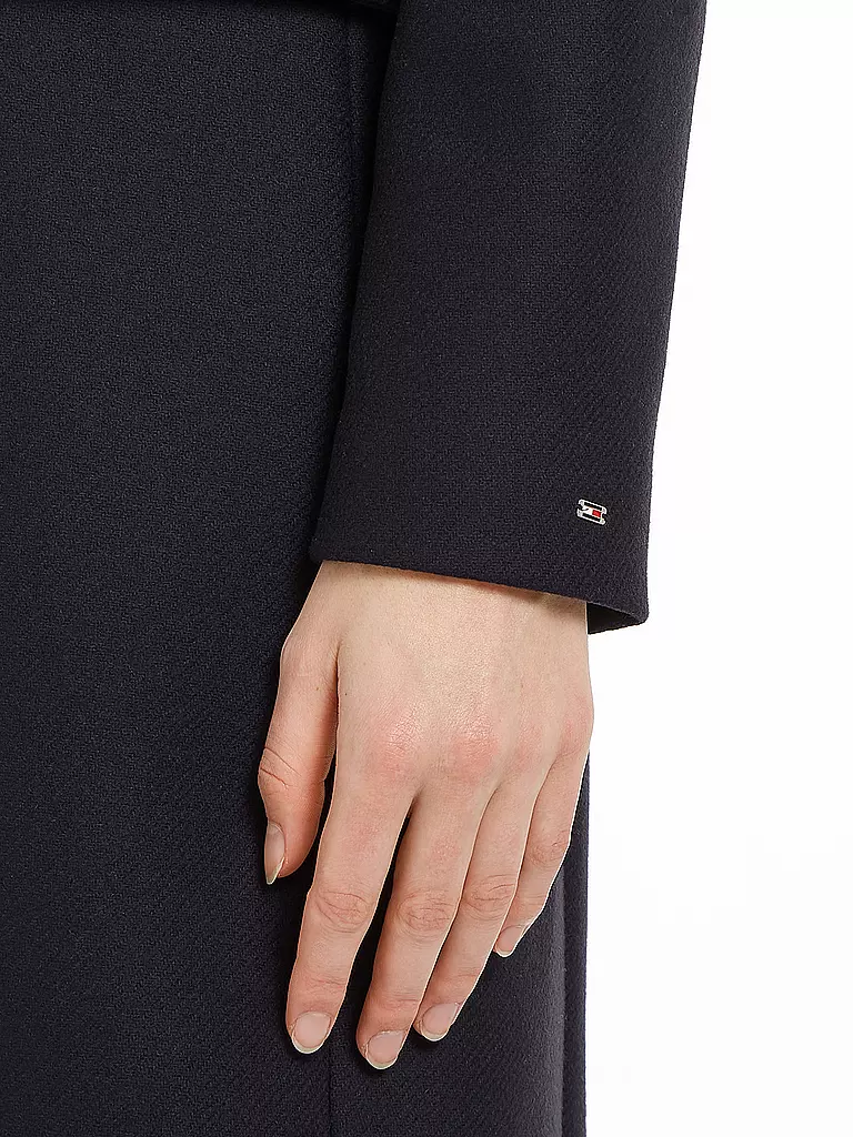 TOMMY HILFIGER Wollmantel dunkelblau