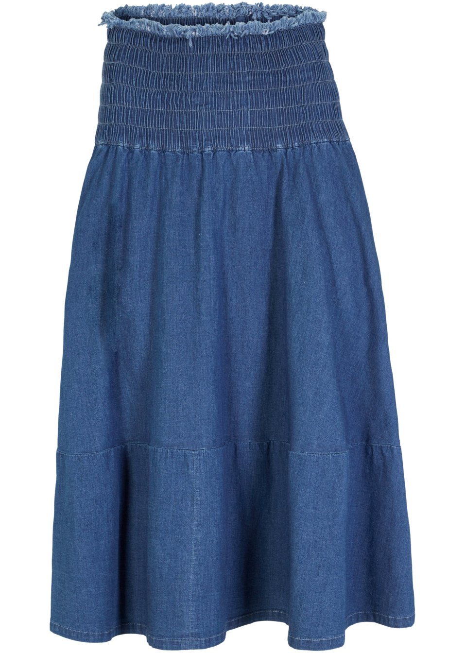 Jupe en jean avec taille élastiquée