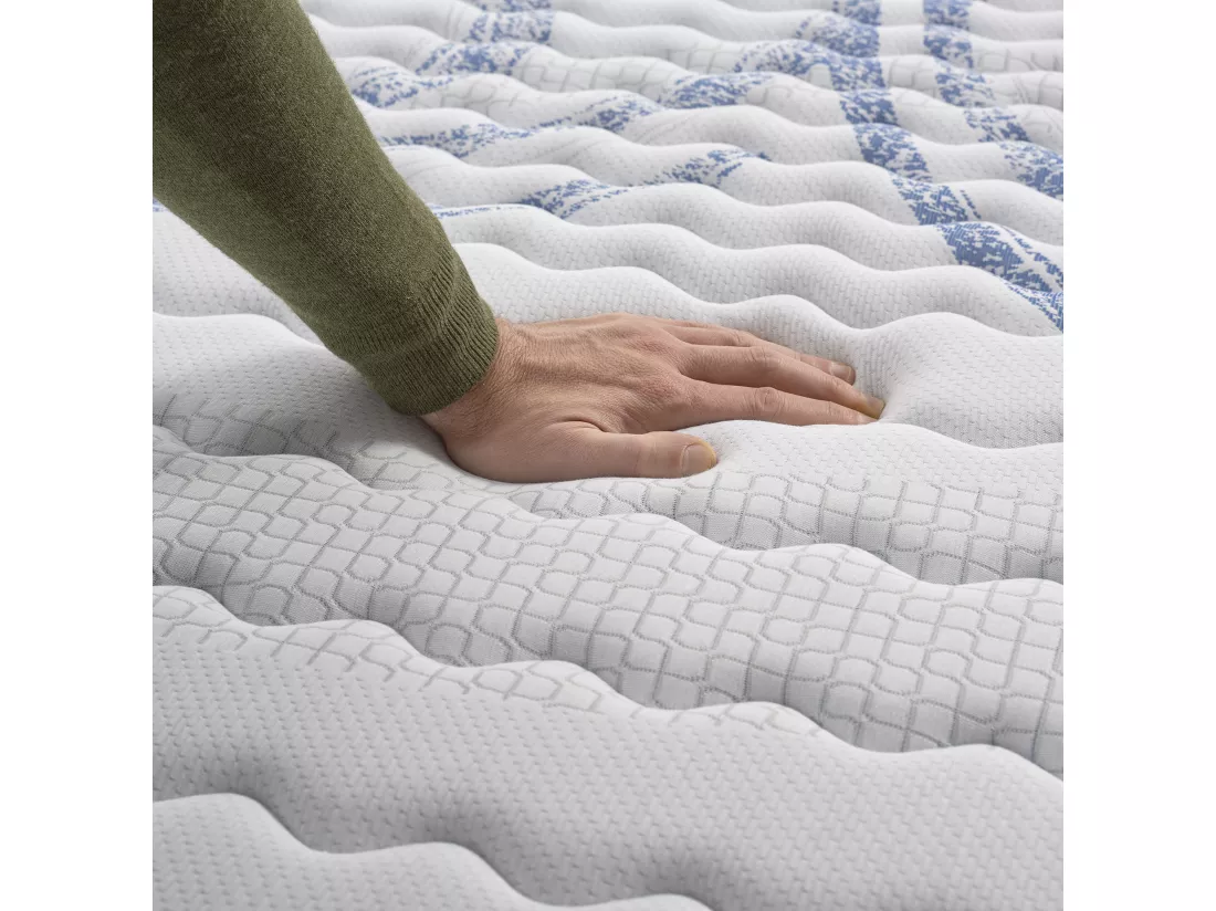 Naturalex - Matelas Perfectsleep 140x190 cm - Mousse HR - Accueil Blue Latex - Mémoire de forme, Parfait soutien, Confortable, 2 faces été, hiver- Antibactérien