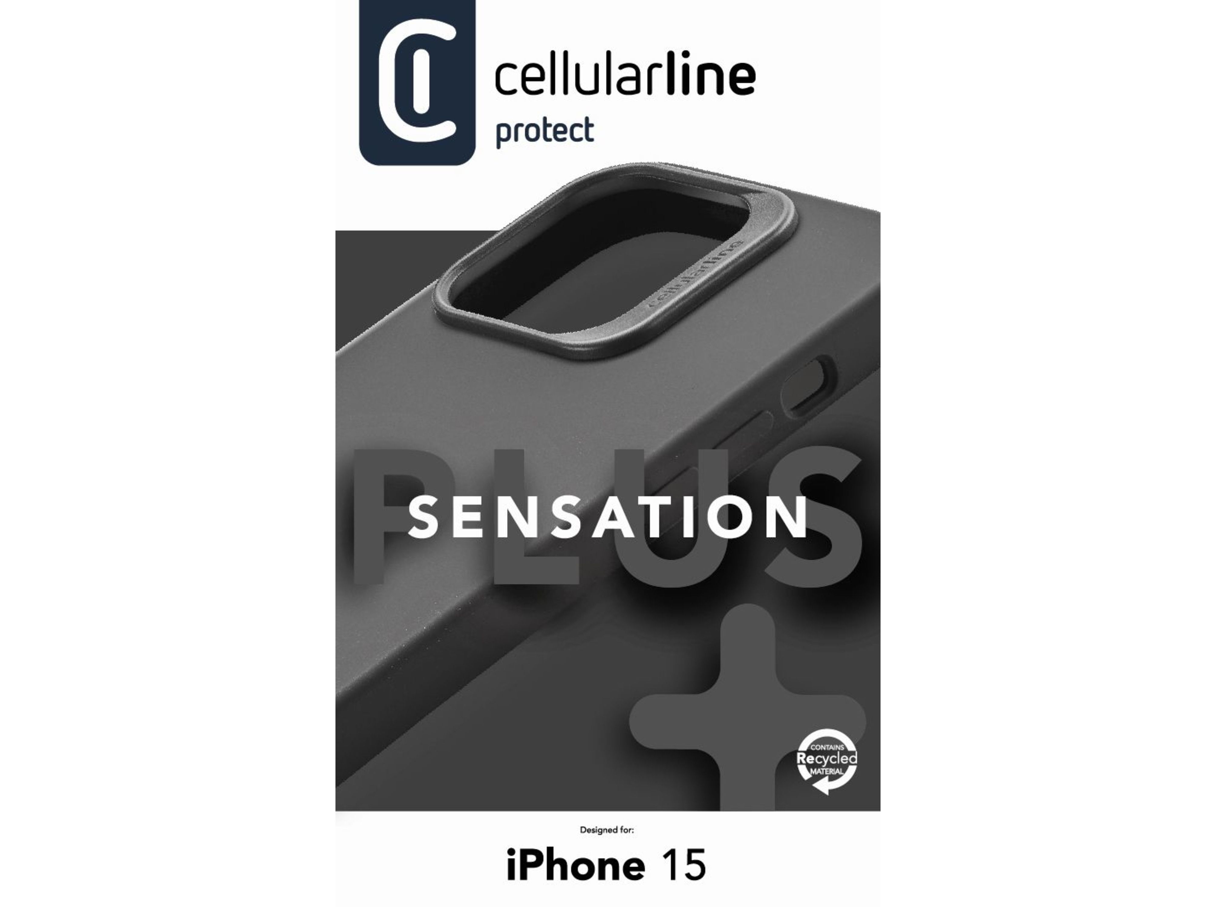 CAPA SENSATION CELLULARLINE IPHONE 15 PRETA
