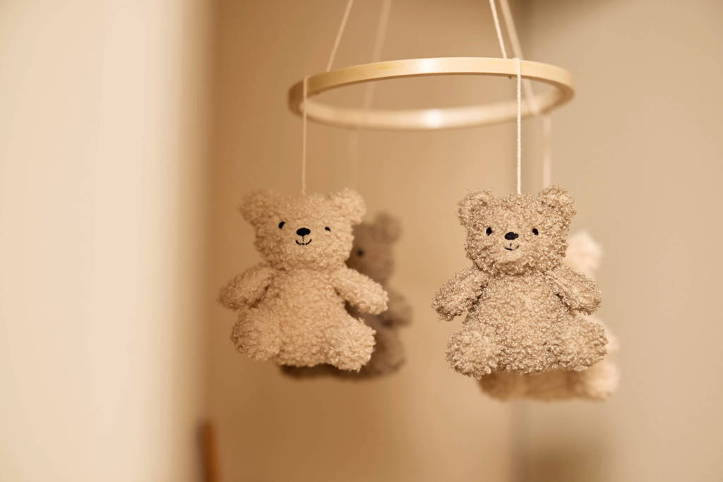baby mobiel Teddy Bear Olive Green/Naturel