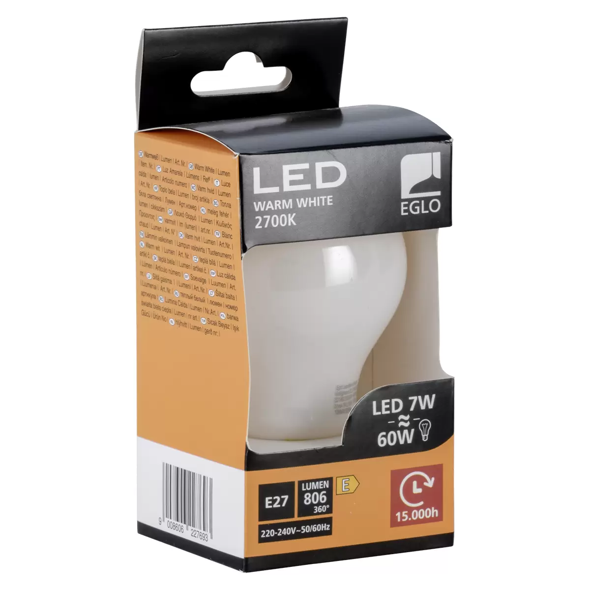 LED-Leuchtmittel Window E27 weiss