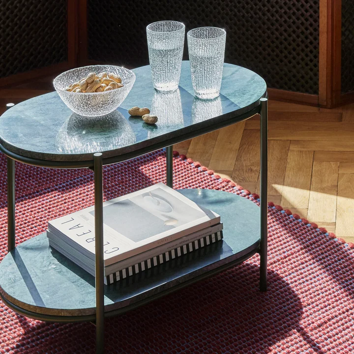 Hübsch Interior - Marmor Beistelltisch, grün