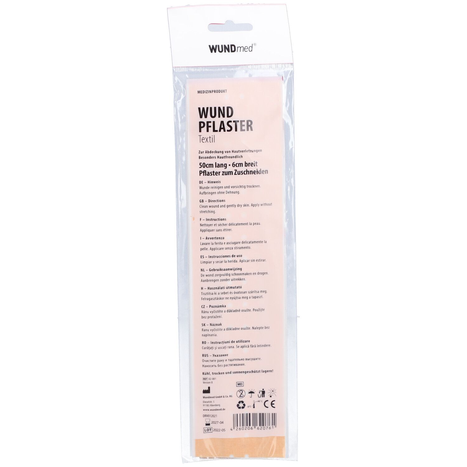 WUNDmed® WUNDPFLASTER Textil