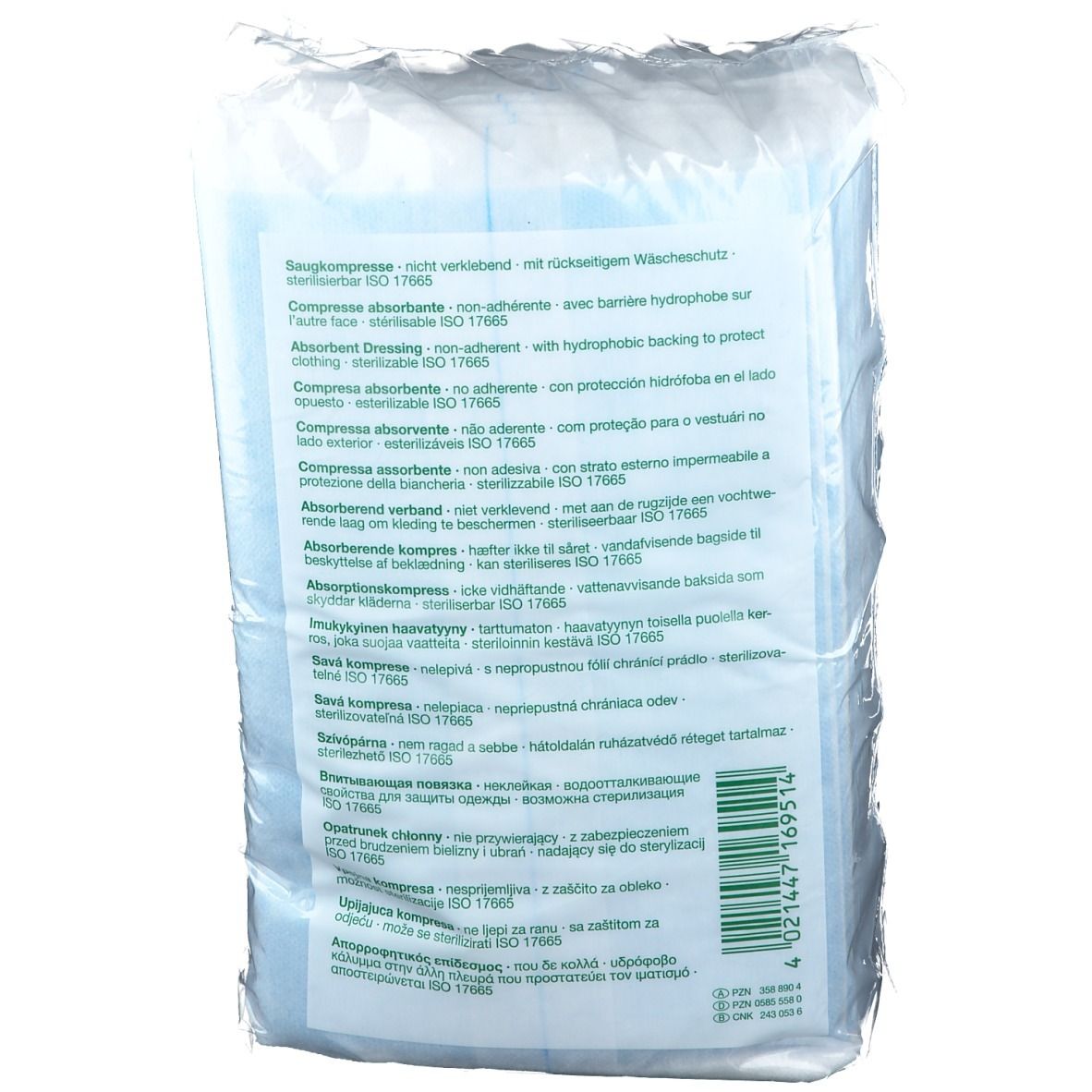 VLIWAZELL Saugkompressen 15 x 25 cm unsteril