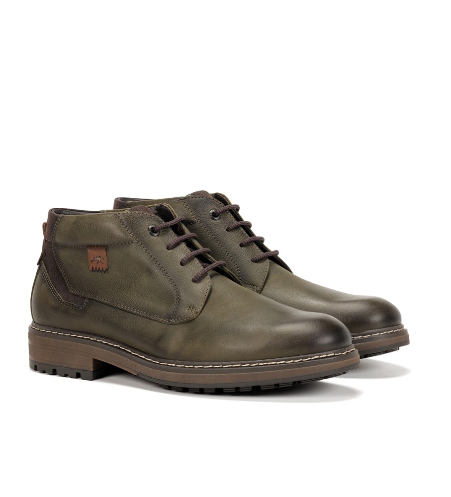 Botas de couro Fluchos F1593 cáqui