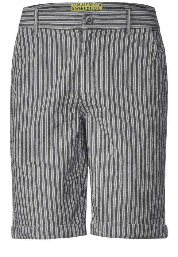Regular Fit Chinoshorts - deep sea blue