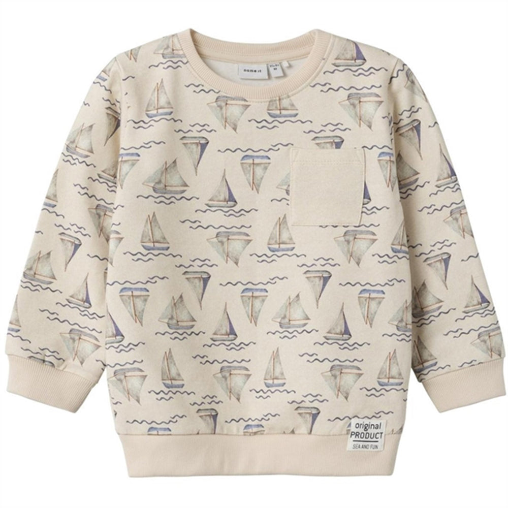 Køb Name it Peyote Melange Falk Sweatshirt | Luksusbaby