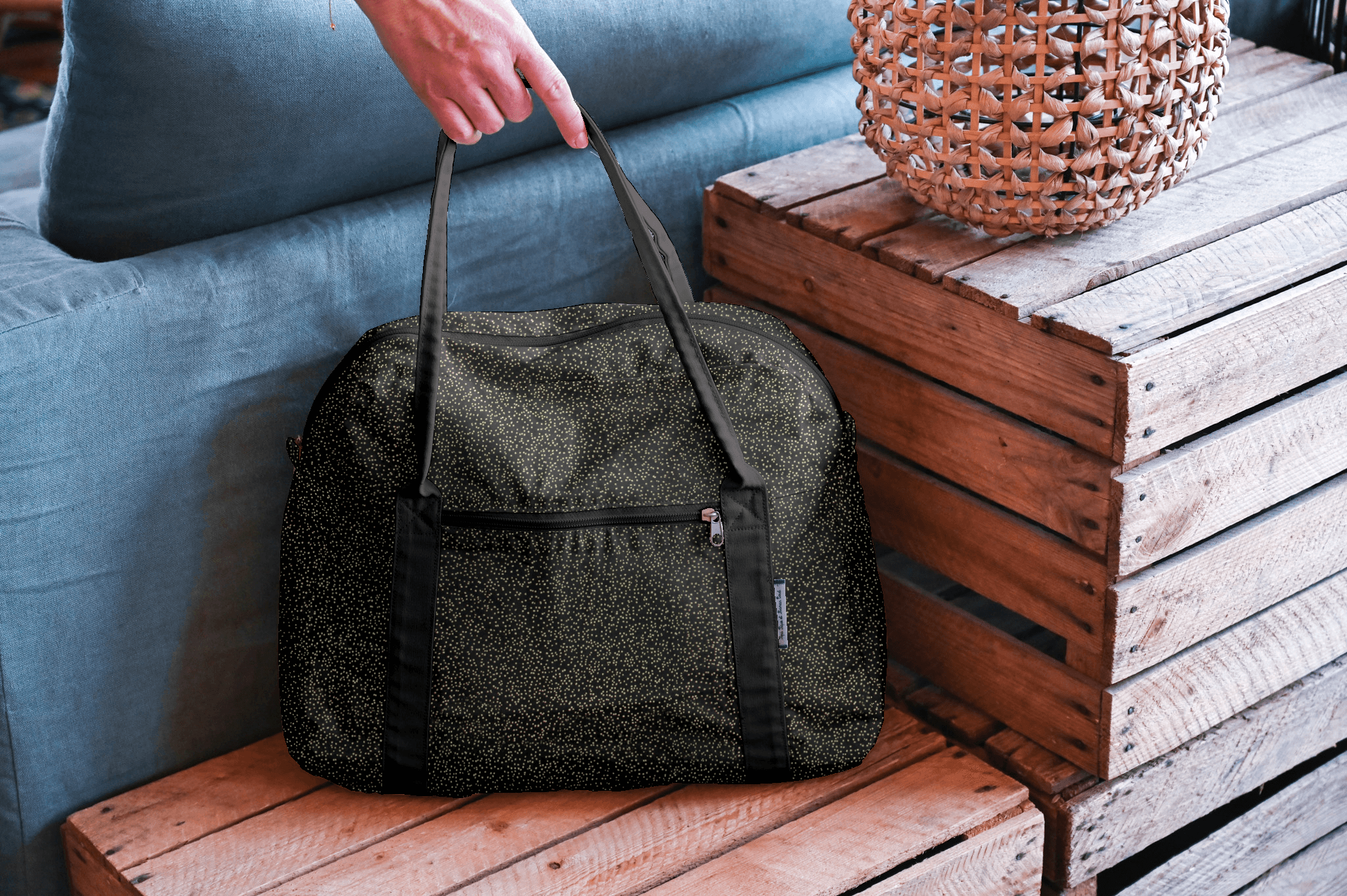 Sac Bowling Noir Pailleté