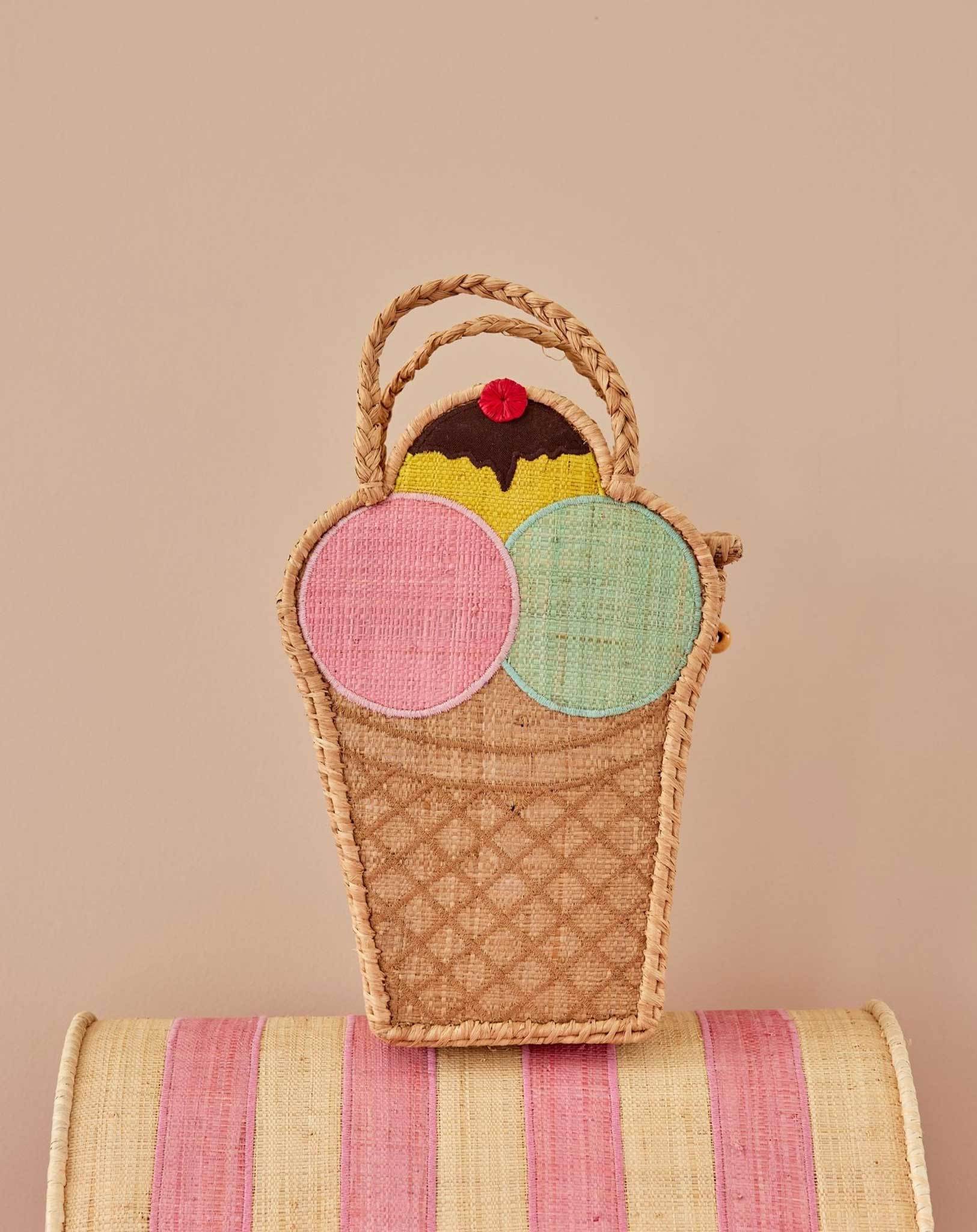Raffia-Tragetasche EIS (30x12,5x20)