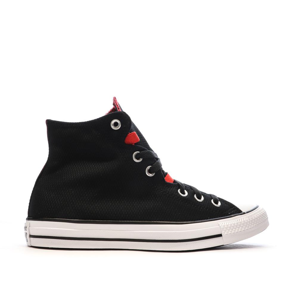 Converse Baskets Noires/Rouge/Blanches Converses Chuck Taylor All Star