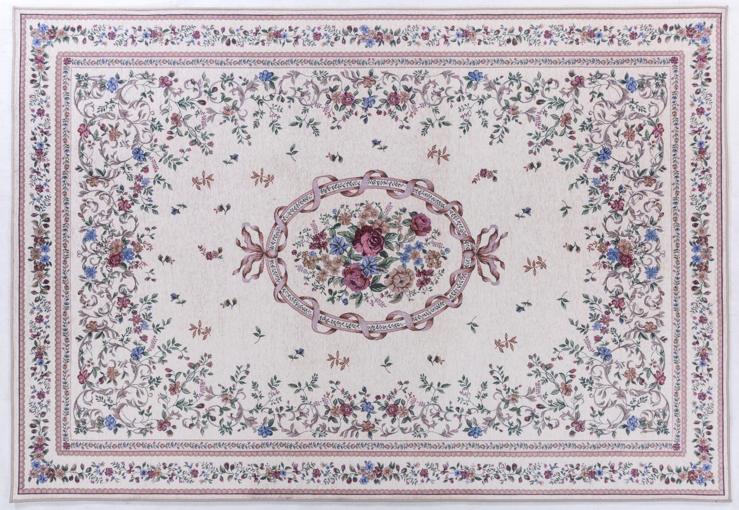 Gino Falcone Orientteppich »Viola GF046« rechteckig 3 mm Höhe in Pastell Farben, ideal im Wohnzimmer & Schlafzimmer