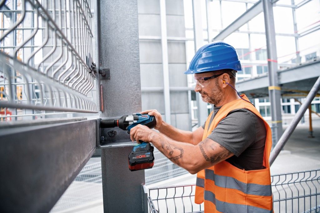 Bosch GDS 18V-1000 C Accu slagmoeraanzetter set in L-Boxx - 06019J8003