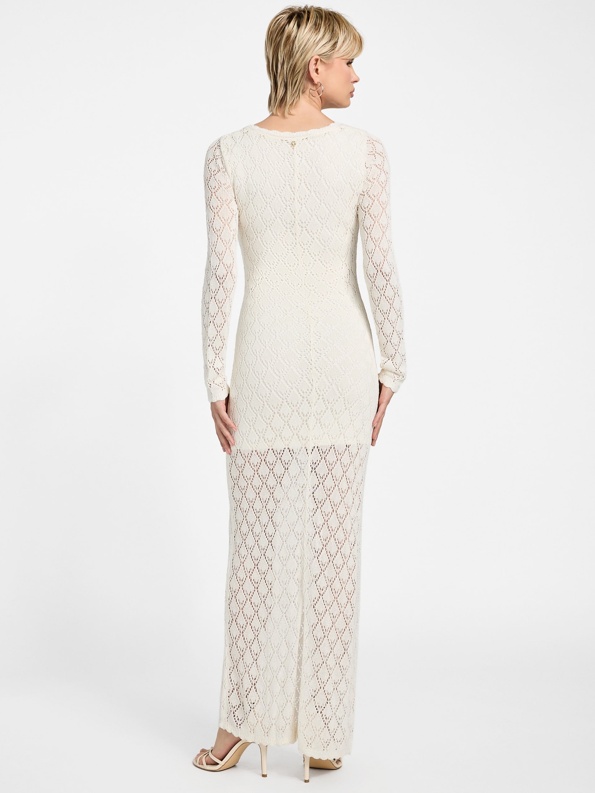 Vestido longo Alba Pointelle