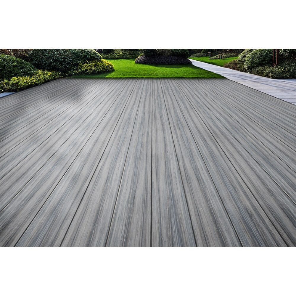TERRASSEBORD KIRKEDAL HEIMDAL 22X300X6000MM SVART/GRÅ