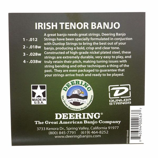 Deering Irish Tenor Banjo Set