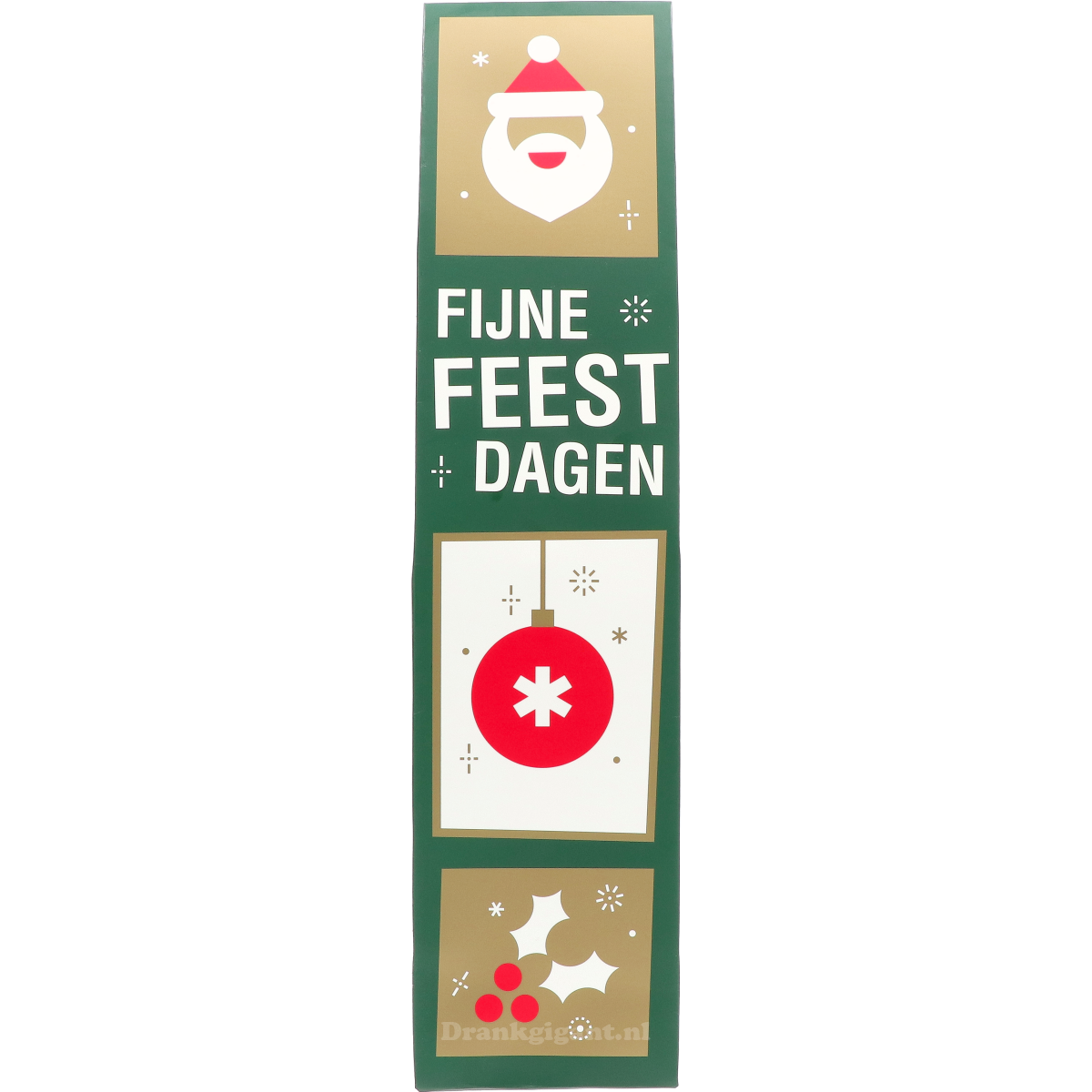 Cadeauverpakking Solo Groen Fijne Feestdagen