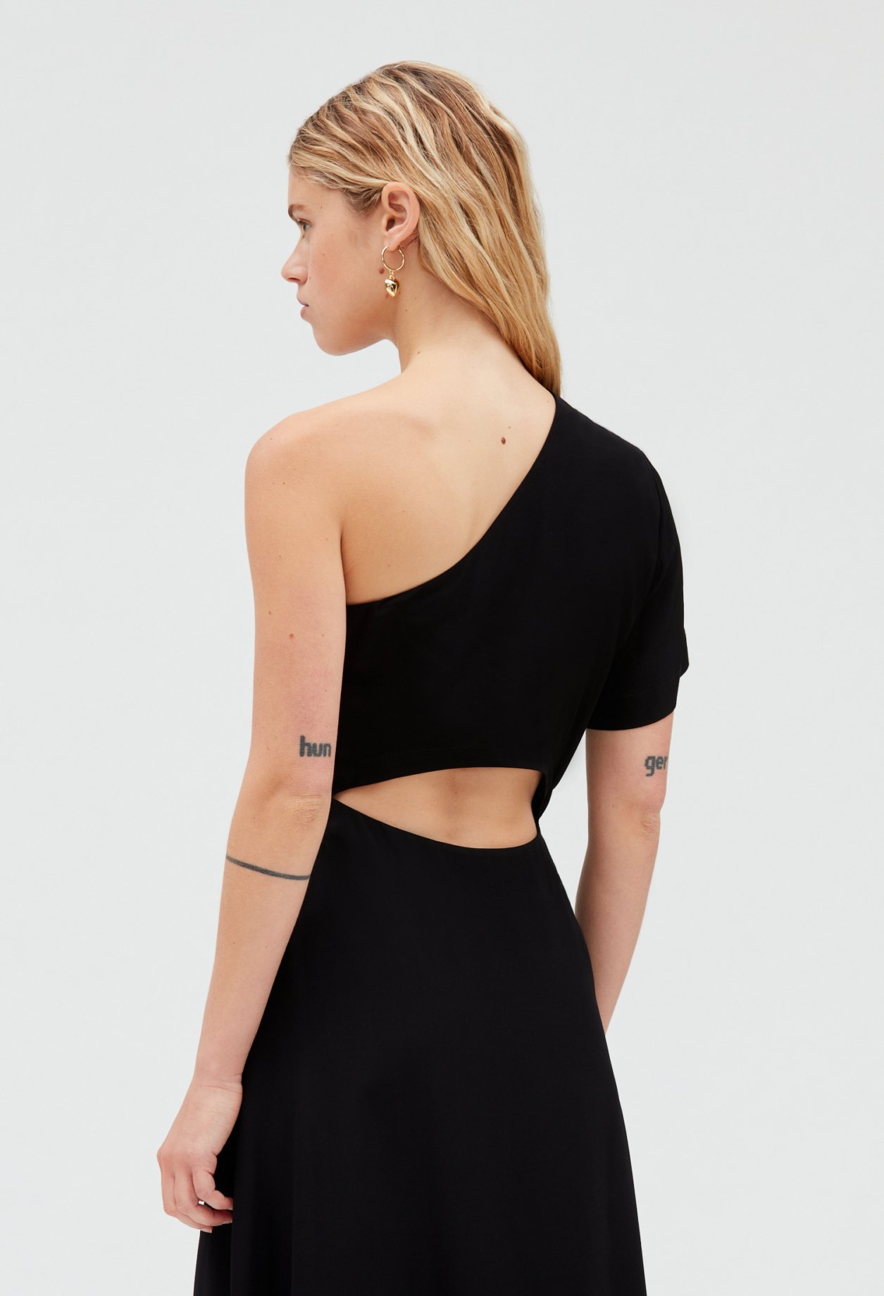 Robe midi asymetrique