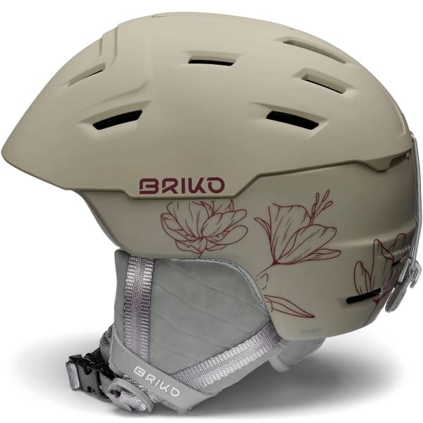 Casque de ski BRIKO CRYSTAL X MATT SHINY NOMAD BEIGE - TAWNY PORT PLUM