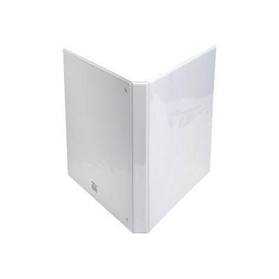 Exacompta Kreacover - Classeur à anneaux personnalisable - Dos 34 mm - A4 Maxi - blanc - 3 pochettes extérieures