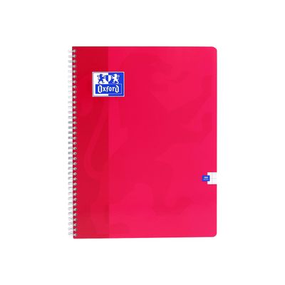 Oxford - Cahier à spirale 24 x 32 cm - 180 pages - grands carreaux (Seyes) - disponible dans différentes couleurs