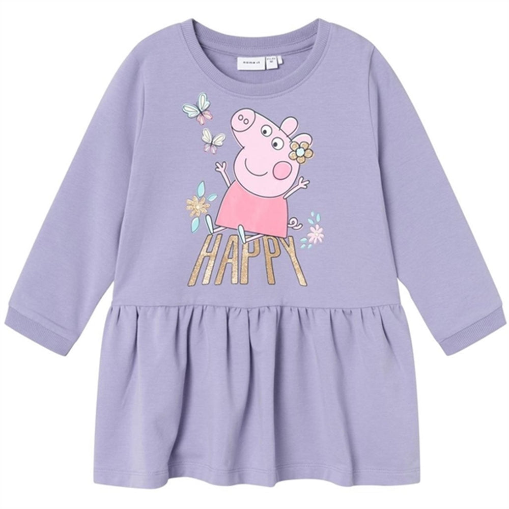 Køb Name it Heirloom Lilac Fydiri Gurli Gris Sweat Kjole