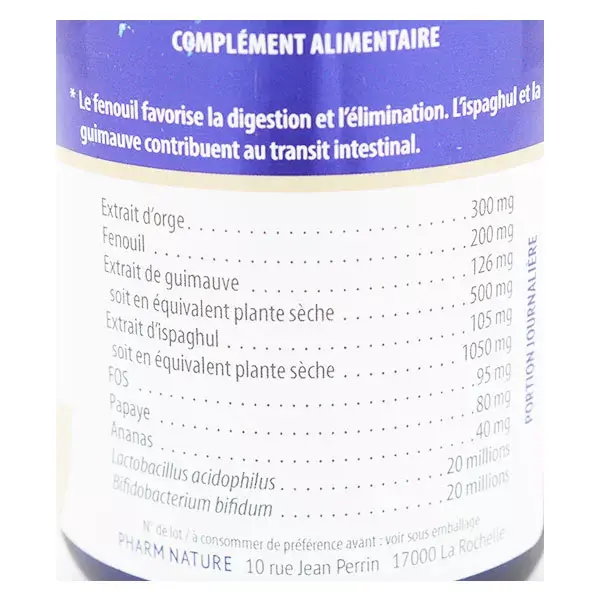Pharm Nature Micronutrition Transit+ 60 cápsulas