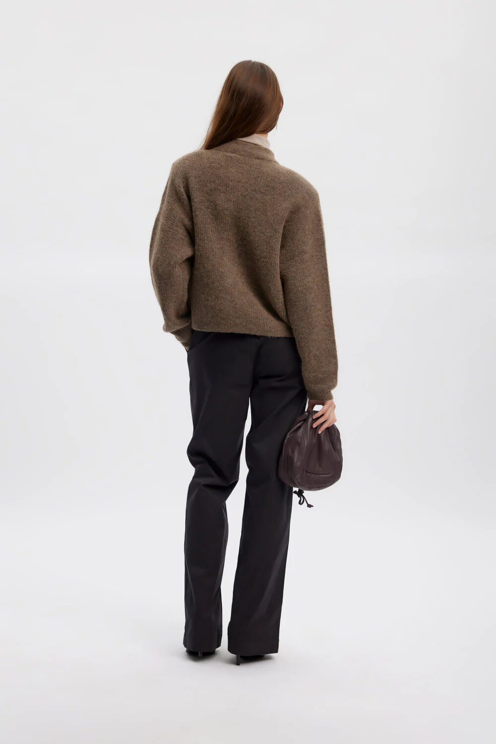 GESTUZ  AlphaGZ uldcardigan - Dark sand melange
