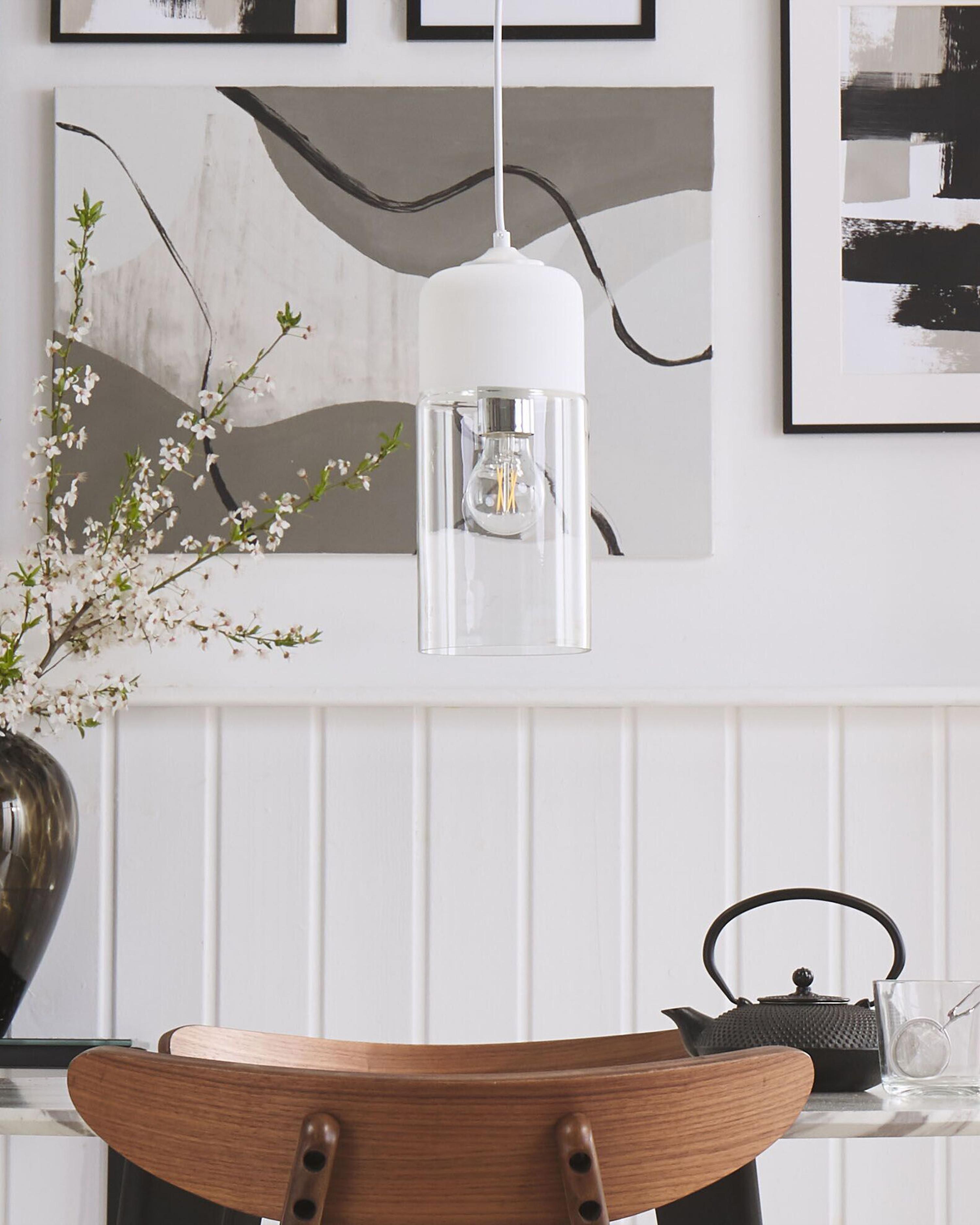 Hanglamp PURUS Glas Wit