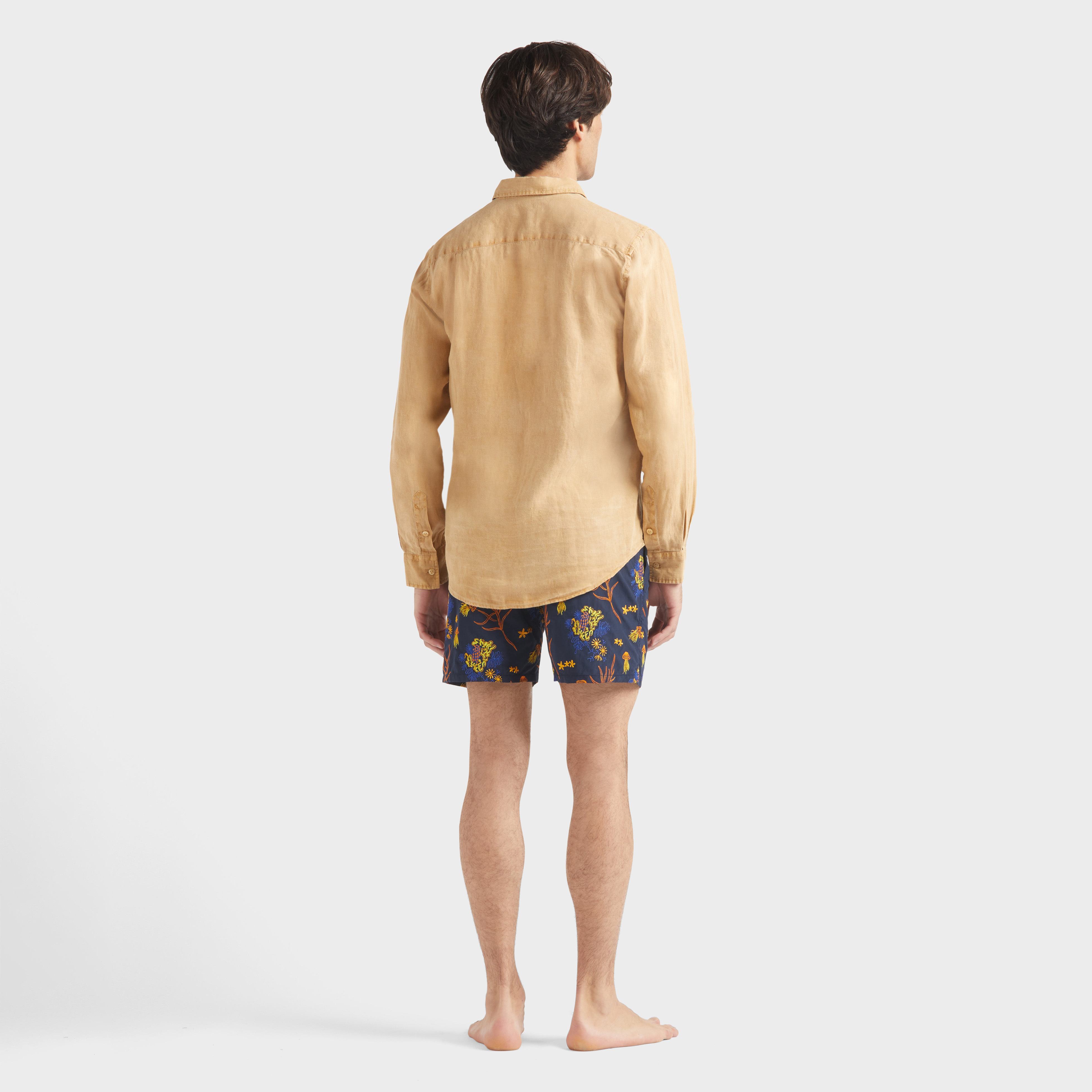 Chemise en lin homme Natural dye