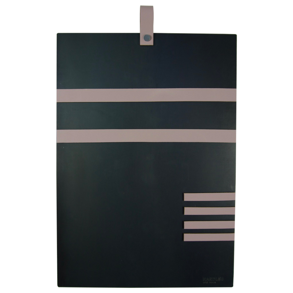Magneetbord met magneetstrips Leer: Geel (inclusief 6 leren magneetstrips)
