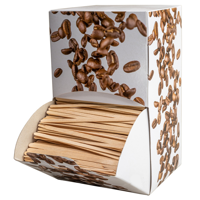 EJS Rührstäbchen aus Holz, hellbraun, 2000 Stück