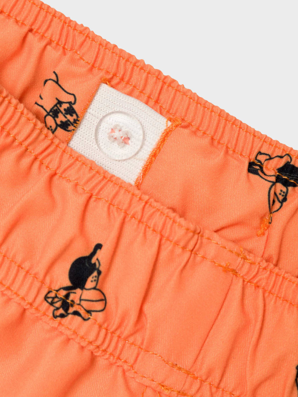 zwemshort NKMZADDImet all over print oranje