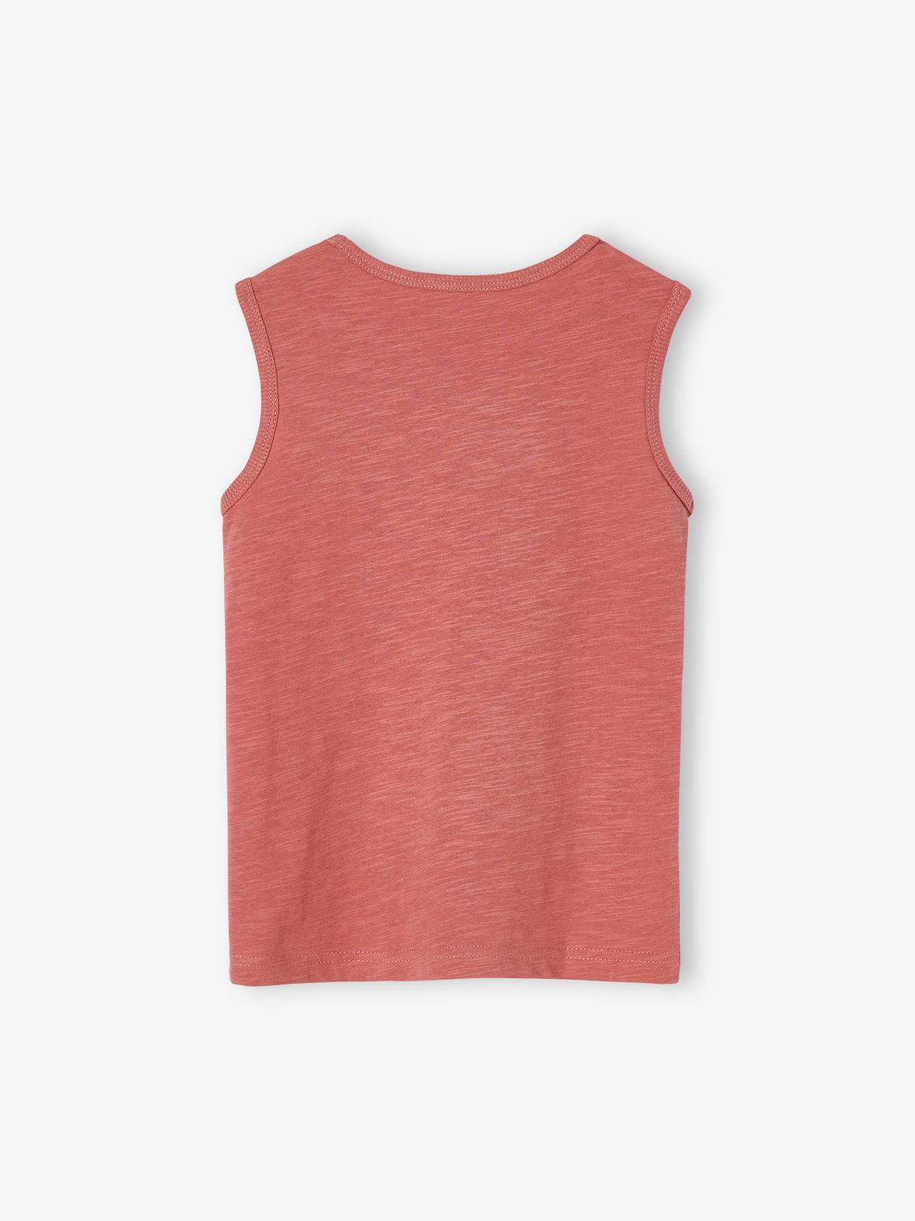Camiseta regata cor argila para meninos