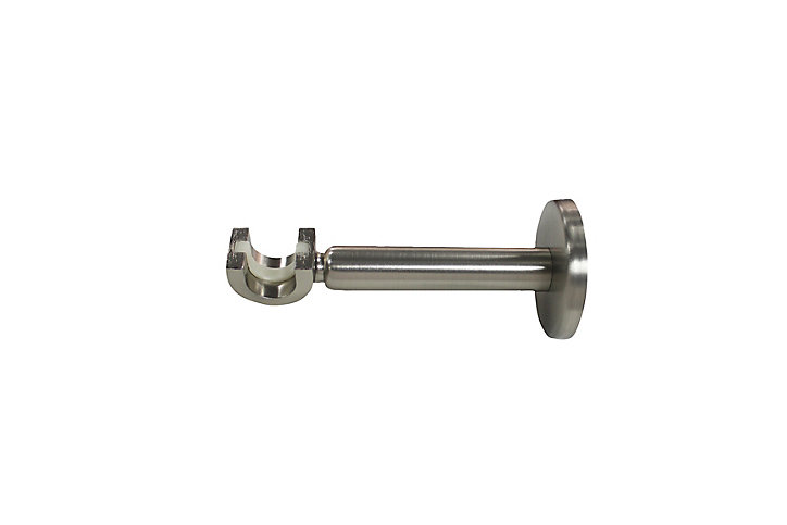 Support pour barre à rideau extensible GoodHome chrome Ø16/19 cm medium