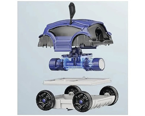 Planet Pool robotstofzuiger, blauw, inclusief oplaadkabel